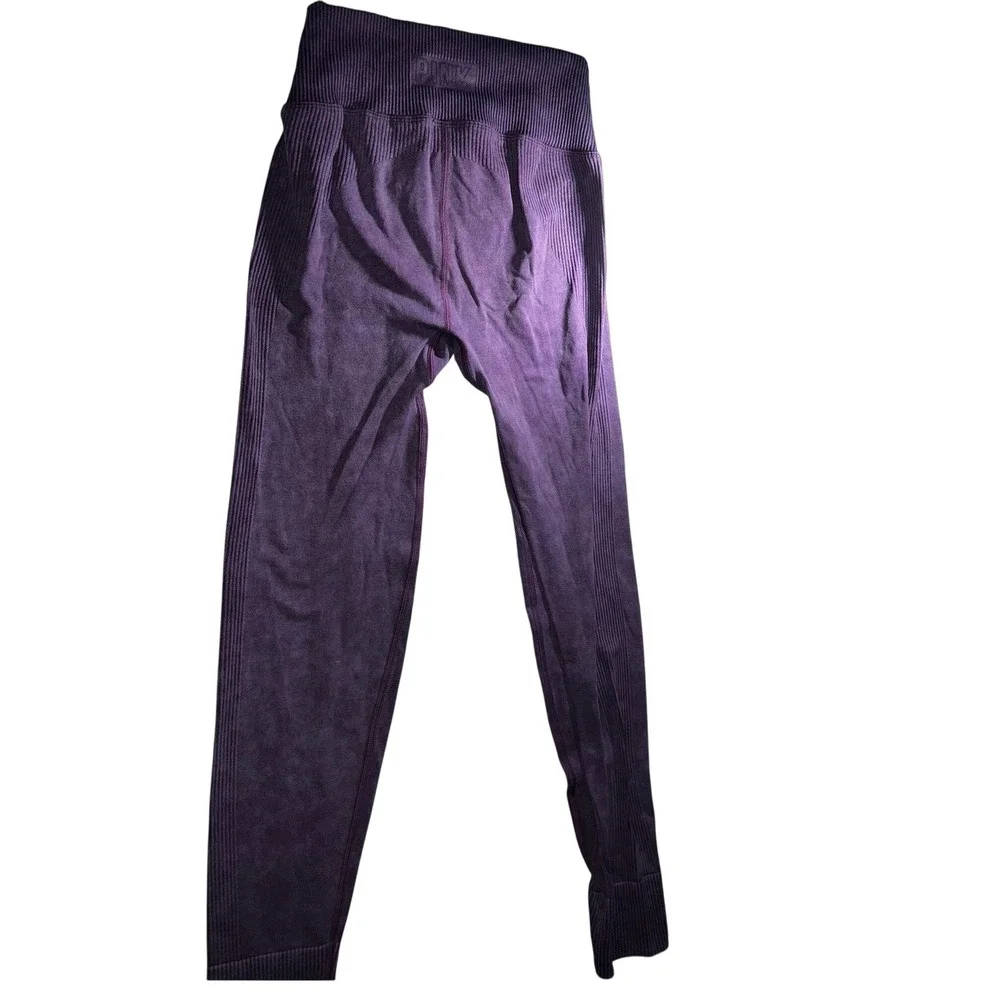 Victoria Secret PINK Seamless High Waist Drawstring Leggings Purple Small - Picture 6 of 8